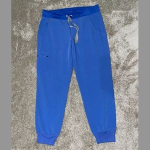 FIGS Zamora Jogger Scrub Pants (Ceil Blue, Size Medium Petite)